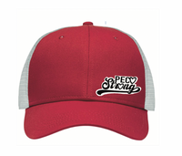 Woman of Impact Red Lo-Pro Mesh Back Trucker Cap